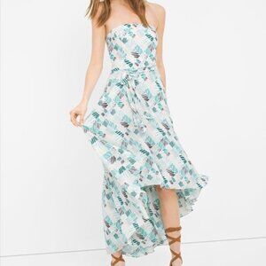 White House Black Market Fit N Flare Hi/Lo Dress